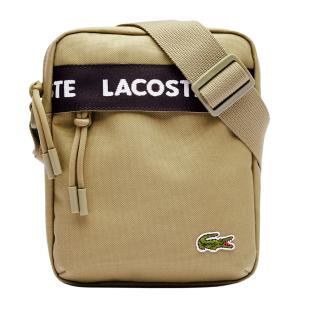 Sacoche Beige Homme Lacoste VERTICAL vue 0