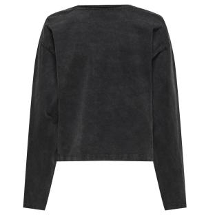 T-Shirt Manches Longues Noir Femme JDY Washed vue 0