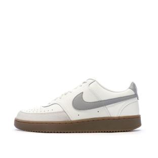 Baskets Blanches/Grises Homme Nike Court Vision pas cher