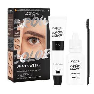 Brow Color Coloration Sourcils Semi-Permanente L'Oréal Paris 5.0 Brunette vue 0