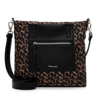 Sac à Bandoulière Noir/Léopard Femme Tamaris pas cher