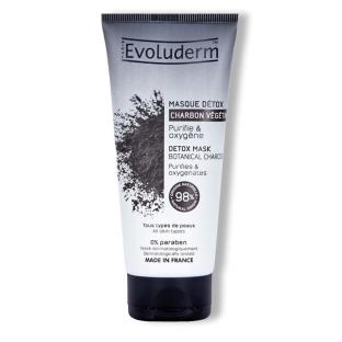 Masque Visage Detox Charbon Végétal Actif Evoluderm 100ml pas cher