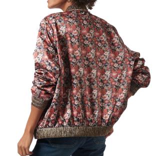 Veste Fleuris Rouge/Noir Femme Kaporal PILE vue 2