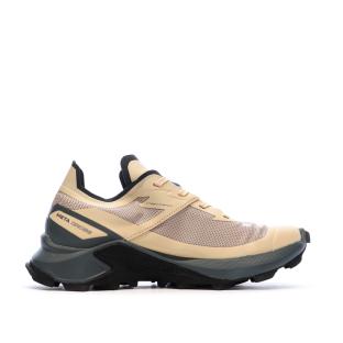 Beige/Schwarze Damen-Wanderschuhe Salomon Supercross 4 Ansicht 0