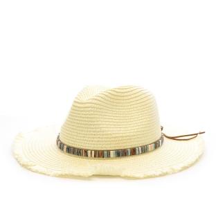 Chapeaux Blanc Femme Via Lorenzo Fedora Ivoire vue 0