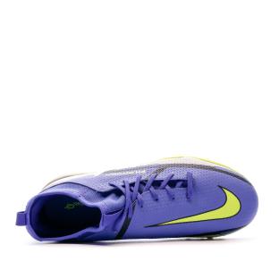 Chaussures de foot Violettes Enfant Nike Phantom Gt2 Academy DF TF vue 4