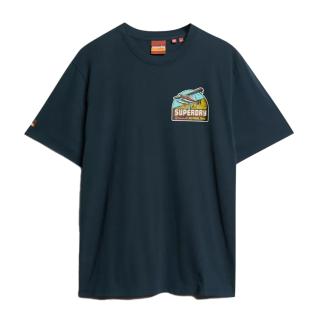 T-shirt Marine Homme Superdry Travel vue 2