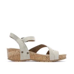 Sandales Grises Clair Femme Chattawak Laspinas vue 0