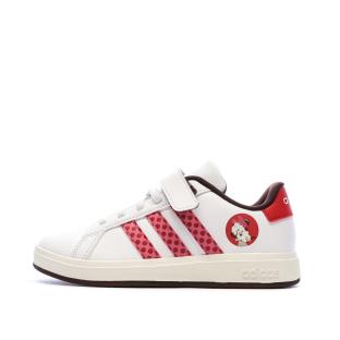 Baskets Blanches/Rouges Fille Adidas Grand Court Minnie vue 0