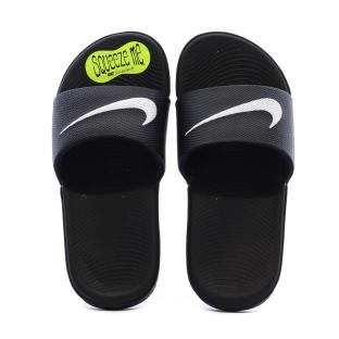 Claquettes Noires Garçon Nike Kawa vue 3