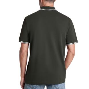 Polo Kaki Foncé Homme G-Star RAW Striped Collar vue 0