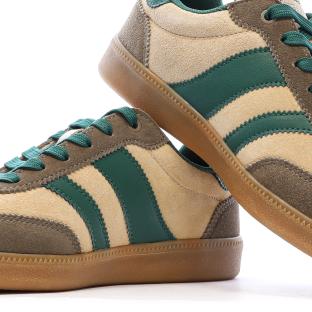 Baskets Vert Foncé/Beige Femme Teddy Smith 120235 vue 7