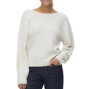 Pull Blanc Femme Vero Moda Mellie pas cher