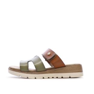 Sandales Kaki/Marron Femme Xti 144125 pas cher