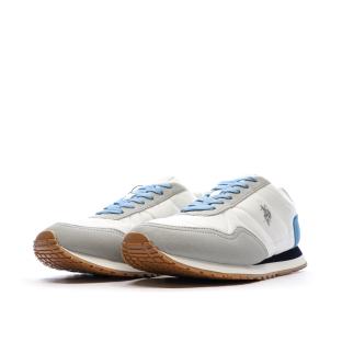 Baskets Blanches/Bleu/Gris Femme US Polo ASSN FS1 vue 0