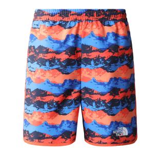 Short Rouge/Bleu Garçon The North Face Amph pas cher