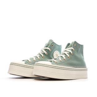 Baskets Verte Femme Converse All Star Modern Lift Platform vue 6