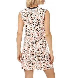 Robe Blanche/Orange/Noire Femme Vans Leila vue 0