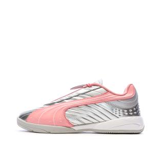 Baskets Argent/Rose Fille Puma V-s2 Goalgetter vue 0