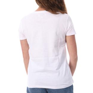 T-shirt Blanc Femme Lee Cooper Opama vue 0