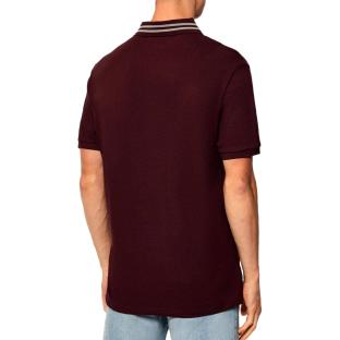 Polo Marron Homme Calvin Klein Jeans Pique vue 2