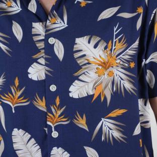 Chemisette Manches Courtes Marine Homme Deeluxe Pearl vue 3