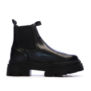 Bottines Noires Femme Tommy Hilfiger Combat Leather Low vue 2