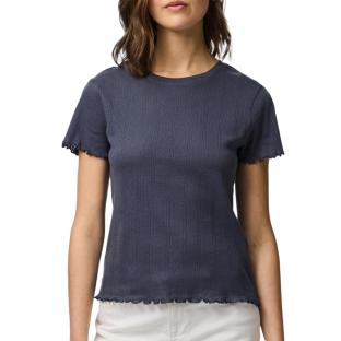 T-Shirt Marine Femme Pieces Marie vue 0