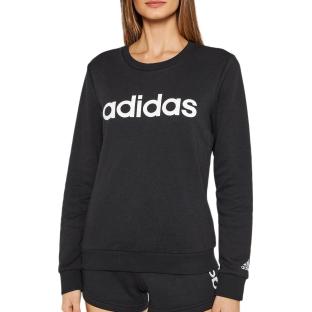 Sweat Noir Femme Adidas Lin vue 0