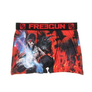 Boxer Rouge/Noir Homme Freegun Viking pas cher