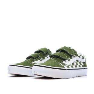 Baskets Kaki Enfant Vans Old Skool vue 6