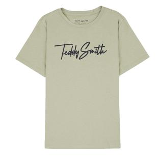T-shirt Beige Garçon Teddy Smith Evan pas cher