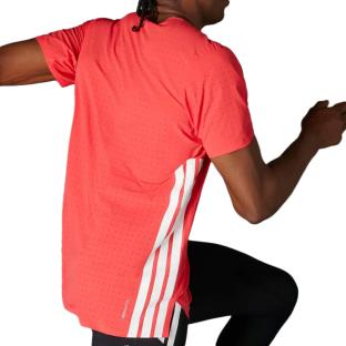 T-Shirt de Sport Rouge Homme Adidas Adizero vue 0