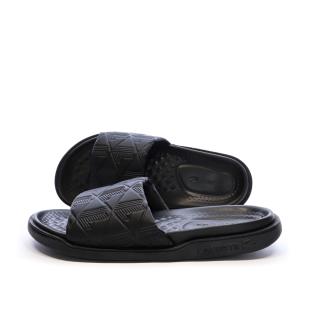 Claquettes Noir Homme Lacoste Serve Slide Dual 1251 vue 0