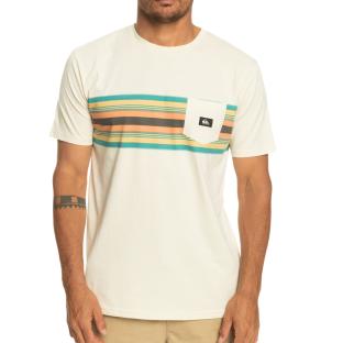 T-Shirt Blanc Homme Quiksilver Surfadelicastri vue 0