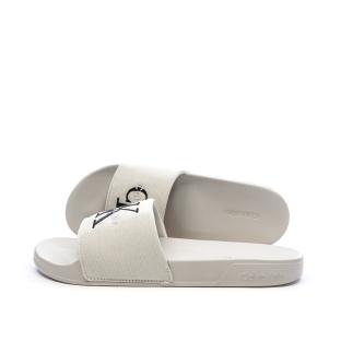 Claquette Beige Homme Calvin Klein Jeans Slide vue 0