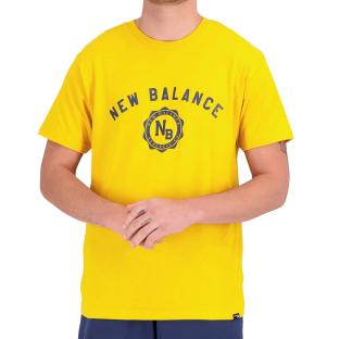 T-shirt Jaune Homme New Balance Seasonal vue 0