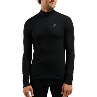 Haut Thermique manches longues Noir 1/2 ZIP ODLO Turtle pas cher