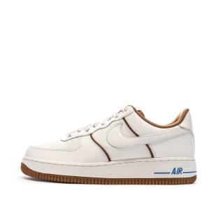 Air Force 1 Baskets Blanc/Marron Homme Nike pas cher