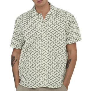 Chemise Ecru/Verte Homme Only & Sons Charmy vue 0