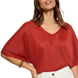 Pull Rouge Vif Femme Morgan MCHRIS vue 0