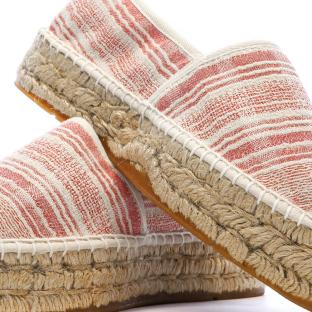 Espadrilles Blanches/Rouges Femme Pare Gabia Aduna vue 0