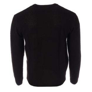 Pull Noir Homme Paname Brothers 1018 vue 2