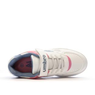 Baskets Blanches/Bleu/Rose Fille Umbro Travys vue 4
