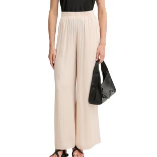 Pantalon fluide/toile Beige Morgan PWENDA vue 0