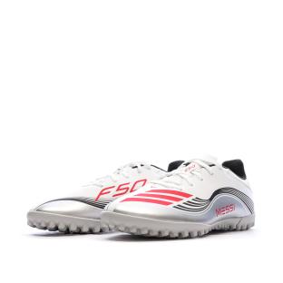 Zapatillas de fútbol blancas Adidas F50 Messi Club TF ver 0