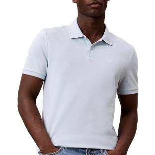 Hellblaues Herren-Polohemd von Calvin Klein Jeans, Sommer, Monogram Pique Ansicht 0
