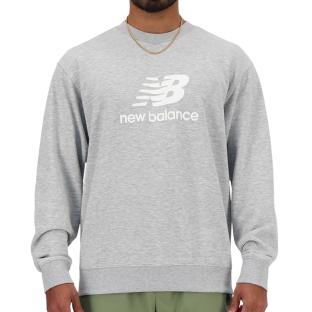 Sweat Gris Homme New Balance Stacked pas cher