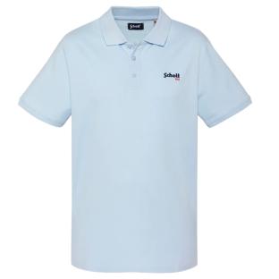 Polo Bleu Pastel Homme Schott PS0022 vue 0