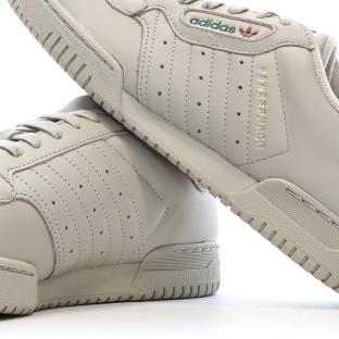 Baskets Blanches Homme Adidas Powerphase vue 0